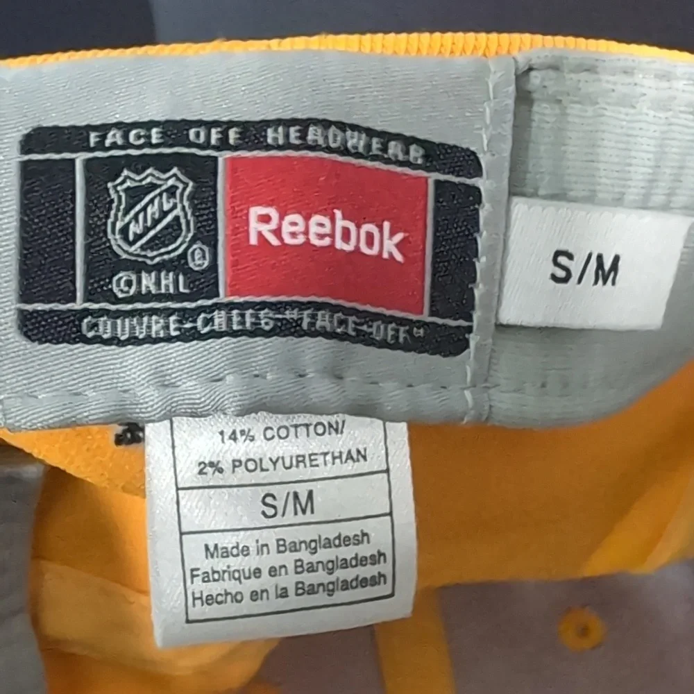 Reebok Fitmax 70,NHL Boston Bruins Men's Yellow Fitted Hat,S/M. - Picture 7 of 9